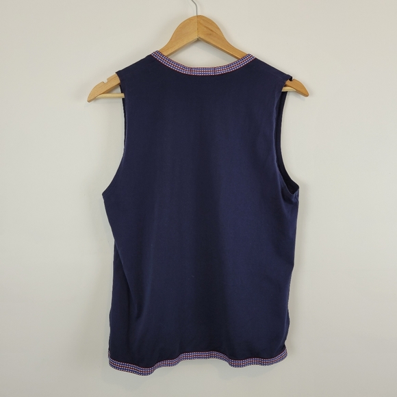 J.CREW | Navy Tank Top Size Small 100% Cotton - Picture 3 of 6